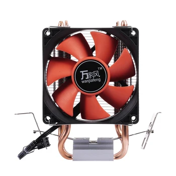 

Hydraulic CPU Cooler Heatpipe Fans Quiet Dual Tube Heatsink Radiator for Intel /AMD LGA775 1155 1156 AMD Fan Cooling