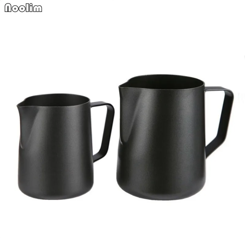 NOOLIM Black Non stick Coating Coffee Mug Cup Jug Stainless Steel