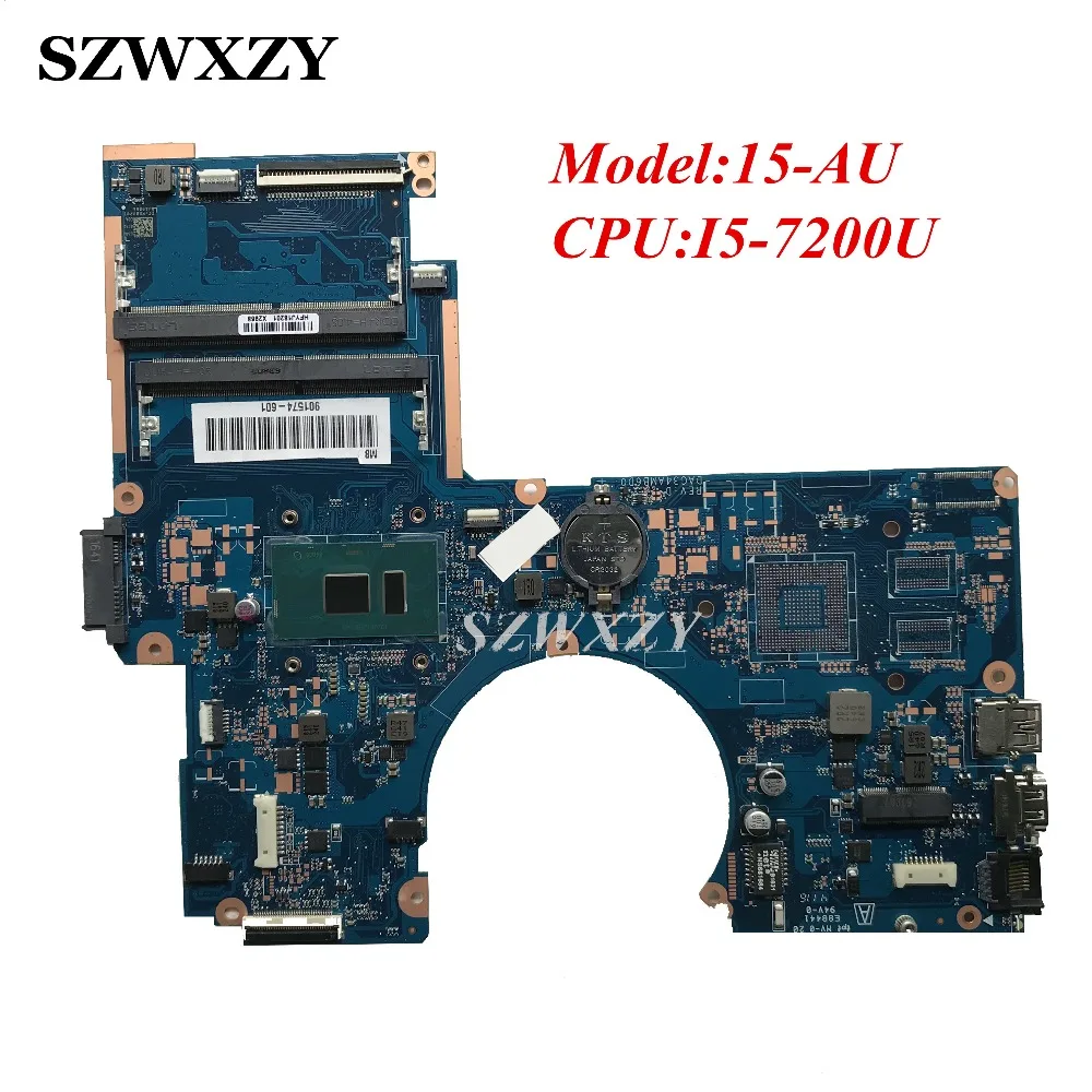 Высокое качество для hp 15-AU Материнская плата ноутбука w/i5-7200U 2,5 ГГц процессор 901574-601 DAG34AMB6D0 DDR4 протестированы