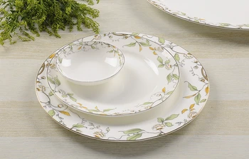 

3pcs/lot, 10 & 8 & 4 inch, bone china dinner plate set, white porcelain dishes, ceramic sushi plate, dishes plates decoration