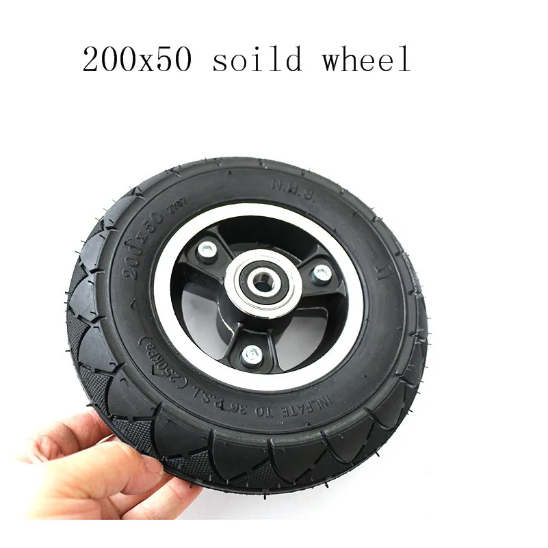 Mobility Scooter wheelchair solid/foam tire with hub 200 x 50 filled