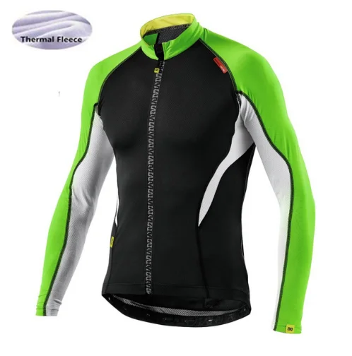 Mavic зима тепловой флис Rad Велоспорт Джерси Trikots длинные Ropa Ciclismo MTB флисовая Рок