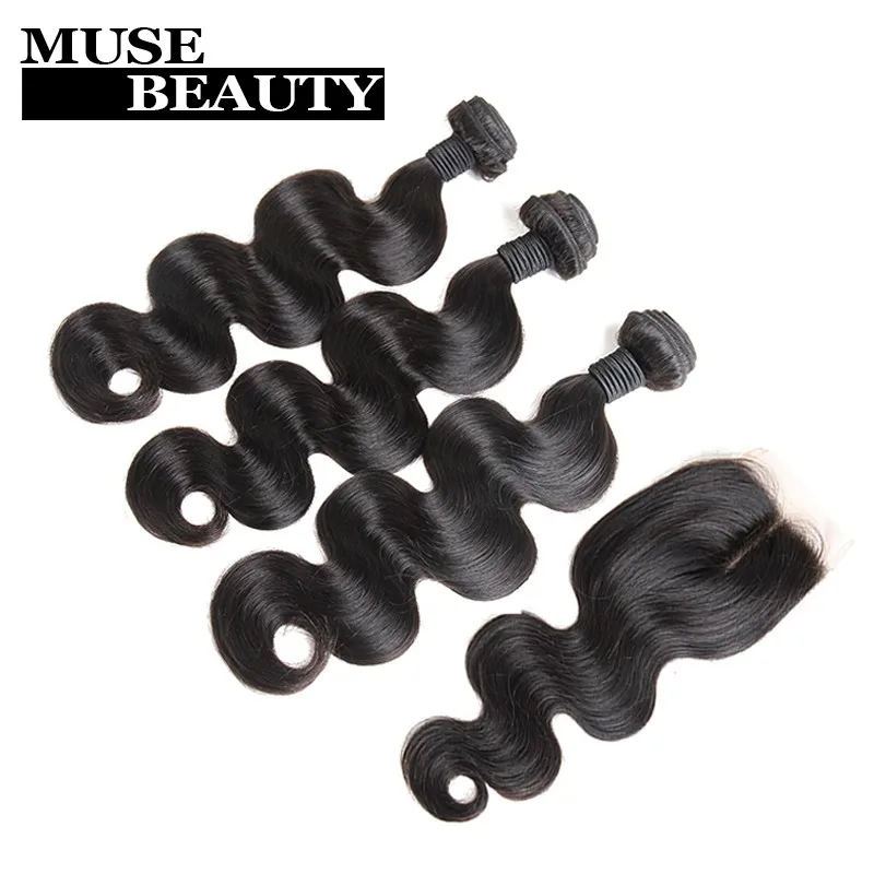 8A Brazilian Body Wave With Closure 4 Bundles Cexxy Brazilian Virgin Hair With Lace Closure Beauty Brazilian Body Wave Bundles (26)