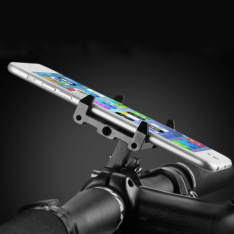 Baratos ROCKBROS Universal de aluminio para bicicleta teléfono soporte ajustable manillar de bicicleta para teléfono inteligente de 3,5 6,2 pulgadas