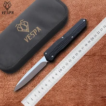 Версия VESPA лезвие ножа с фиксированным лезвием: M390 Ручка: 7075 алюминий+ TC4, карманные ножи для выживания на природе, инструменты для повседневного использования