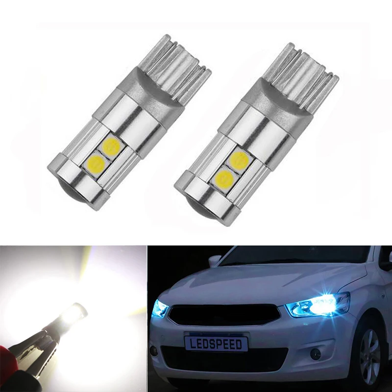 2x T10 светодиодный W5W автомобильный габаритный фонарь для Lada Granta ВАЗ Kalina Priora Niva Samara