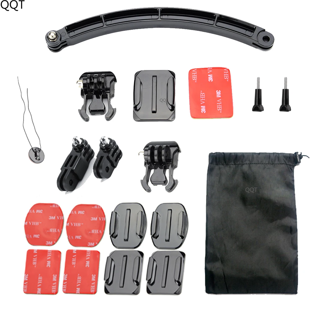 

QQT for Gopro Hero 7 6 5 4 3 2 1 Accessory Kit for Yi 4K for SJCAM for Eken Camera