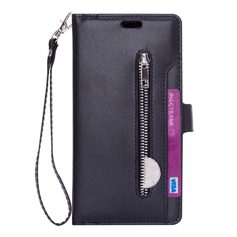9 Card Slot Leather Case For Samsung Galaxy S10e S10 S9 S8 Plus Note 9 8 S7 edge J3 2016 A5 A7 2017 Flip Phone Case Wallet Cover