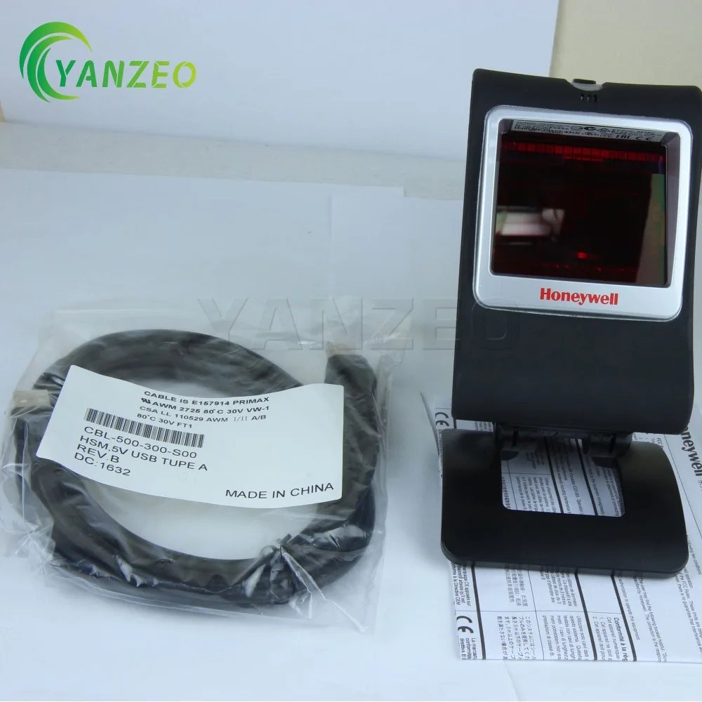 7580G 7580G-2 MK7580G ل هانيويل 1D 2D الأسود فضة الثابتة Usb الباركود ماسحة
