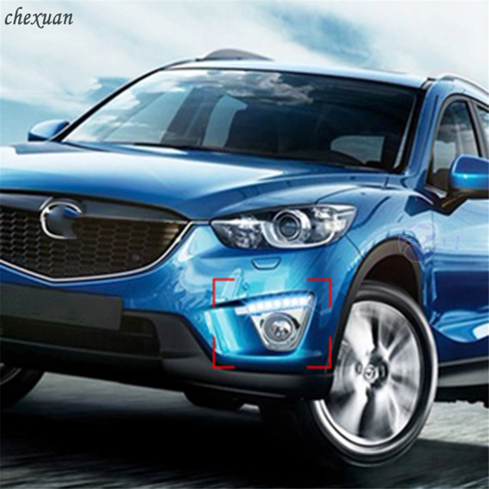 CSCSNL 1 комплект светодиодный для Mazda CX5 CX 5 2012 2013 2014 2015 2016 12V ABS колпак противотуманных