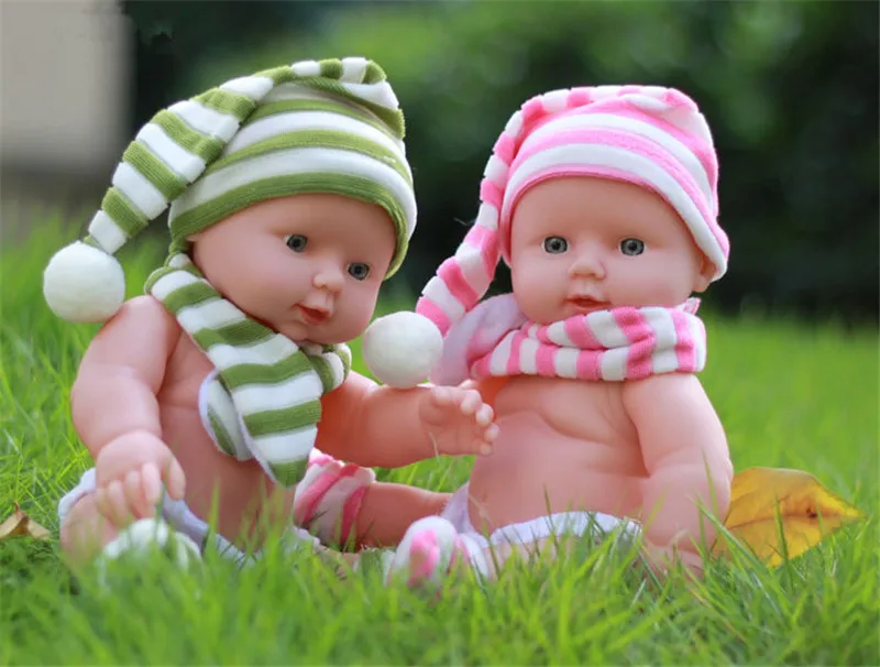 30cm Mini New Reborn Dolls Toys Full Vinyl Doll Handmade Kid's Toys Lifelike Alive Babies Toys Kids Birthday gift (4)