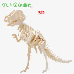 Дерево Малый Styracosaurus рогатый динозавр 3D головоломки DIY имитационная модель образовательные Игрушечные лошадки Wyvern бронтозавр для взрослых