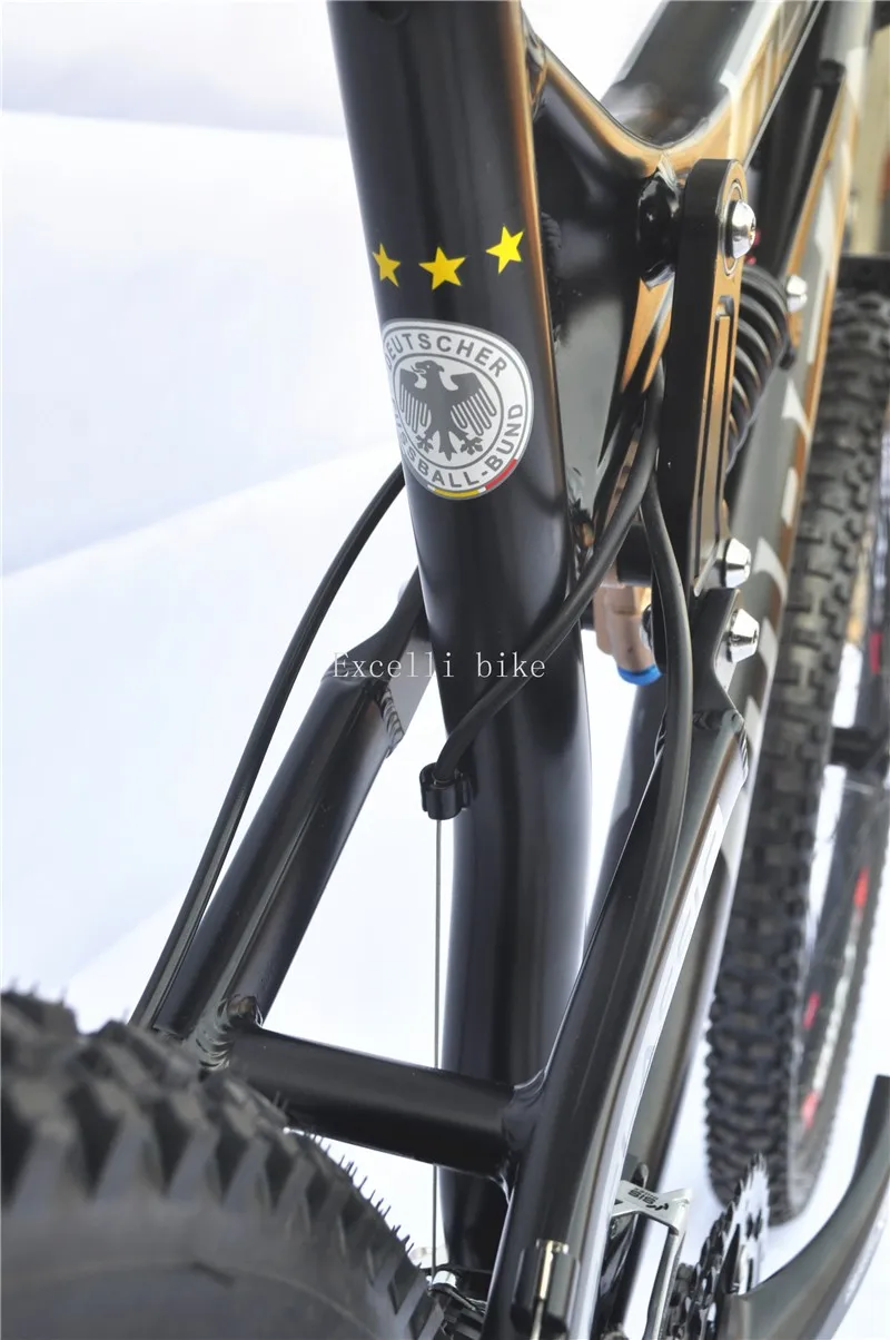 Bicicleta SHIMANO M455 Oil suspension Aluminium Alloy Soft-tail Frame Full Suspension Downhill Mountain Bikes 2621