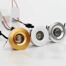 1 Вт мини светодиодная лампа свет AC110V 220 V Светодиодные локальные светильники для подсветки шкафов Внутреннее освещение ламп белого или теплого белого содержит светодиодный драйвер CE по ограничению на использование опасных материалов в производстве