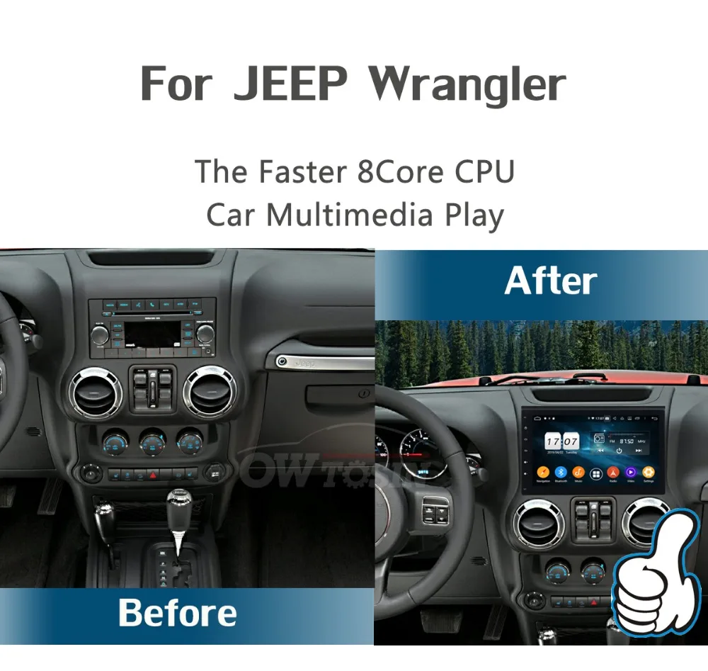 10," ips 8 ядерный 4G+ 64G Android 9,0 для Jeep Wrangler 3 JK 2011 2012 2013 автомобильный dvd-плеер радио gps Parrot BT