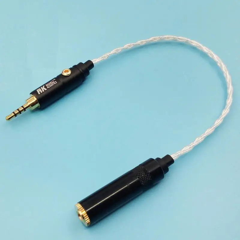 2 5 мм balance AK240 адаптер баланса cable 4 pole 5mm male to 3 female 20cm|cable cords|cable transparentcable singapore |