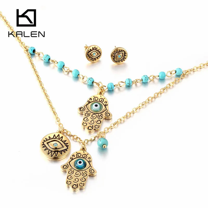 Женский ювелирный комплект из колье и серёг нержавеющей стали|jewelry sets for women|jewelry