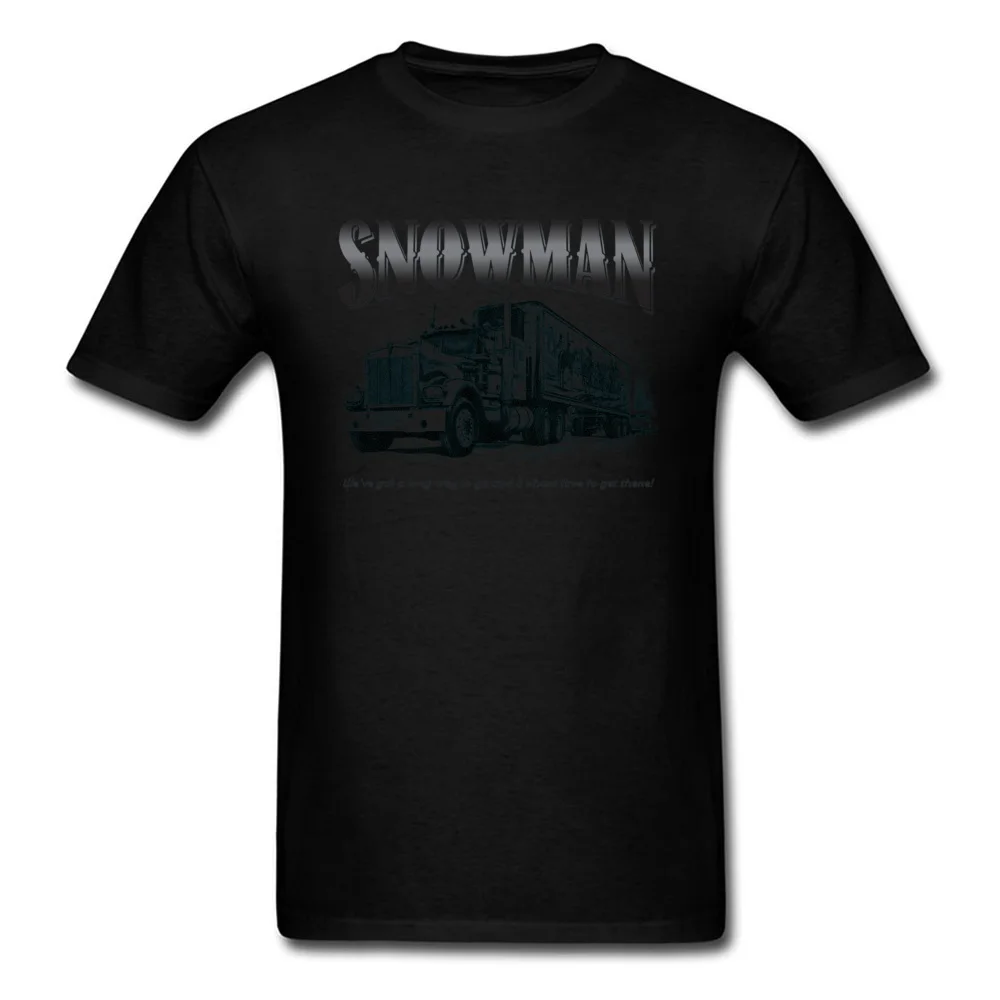 Casual Short Sleeve Tops Tees Summer Round Neck Pure Cotton Men Tshirts cosie Casual Tee-Shirts Newest Top Quality Smokey and the Bandits Snowman 1906 black