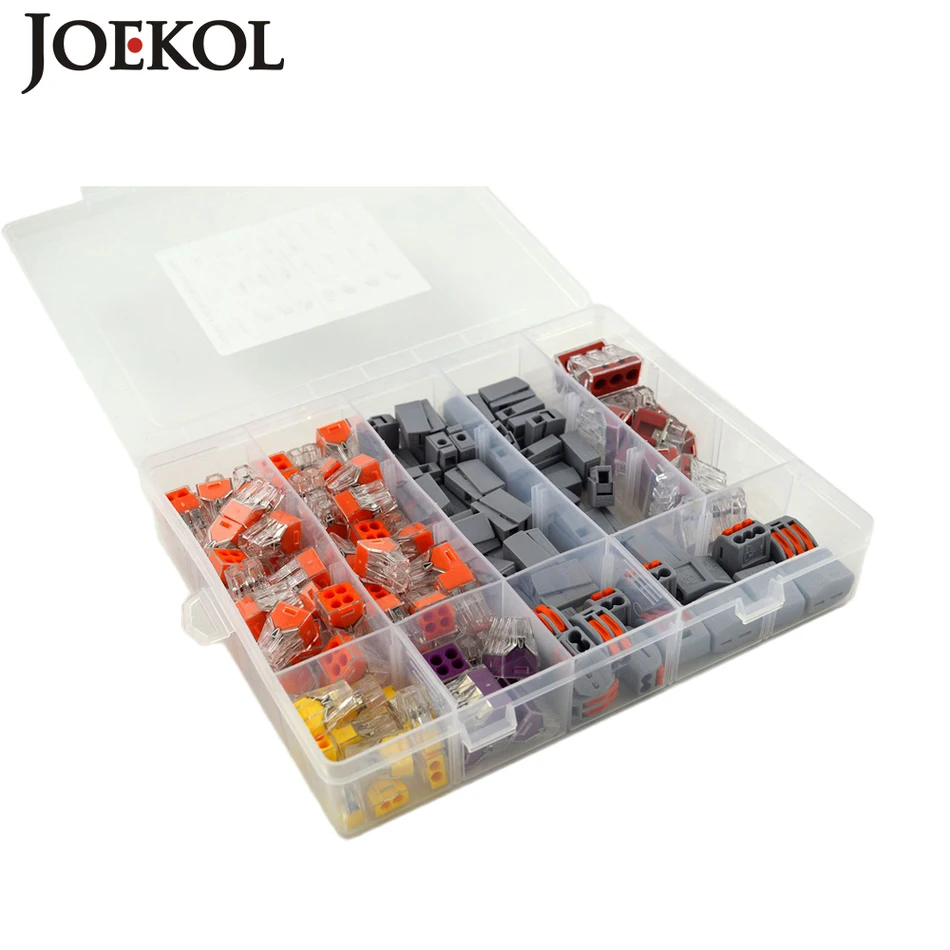 (144pcs/box) mini fast Connector set Mixed Models Universal Compact Wire Wiring Conductor Terminal Block | Обустройство дома