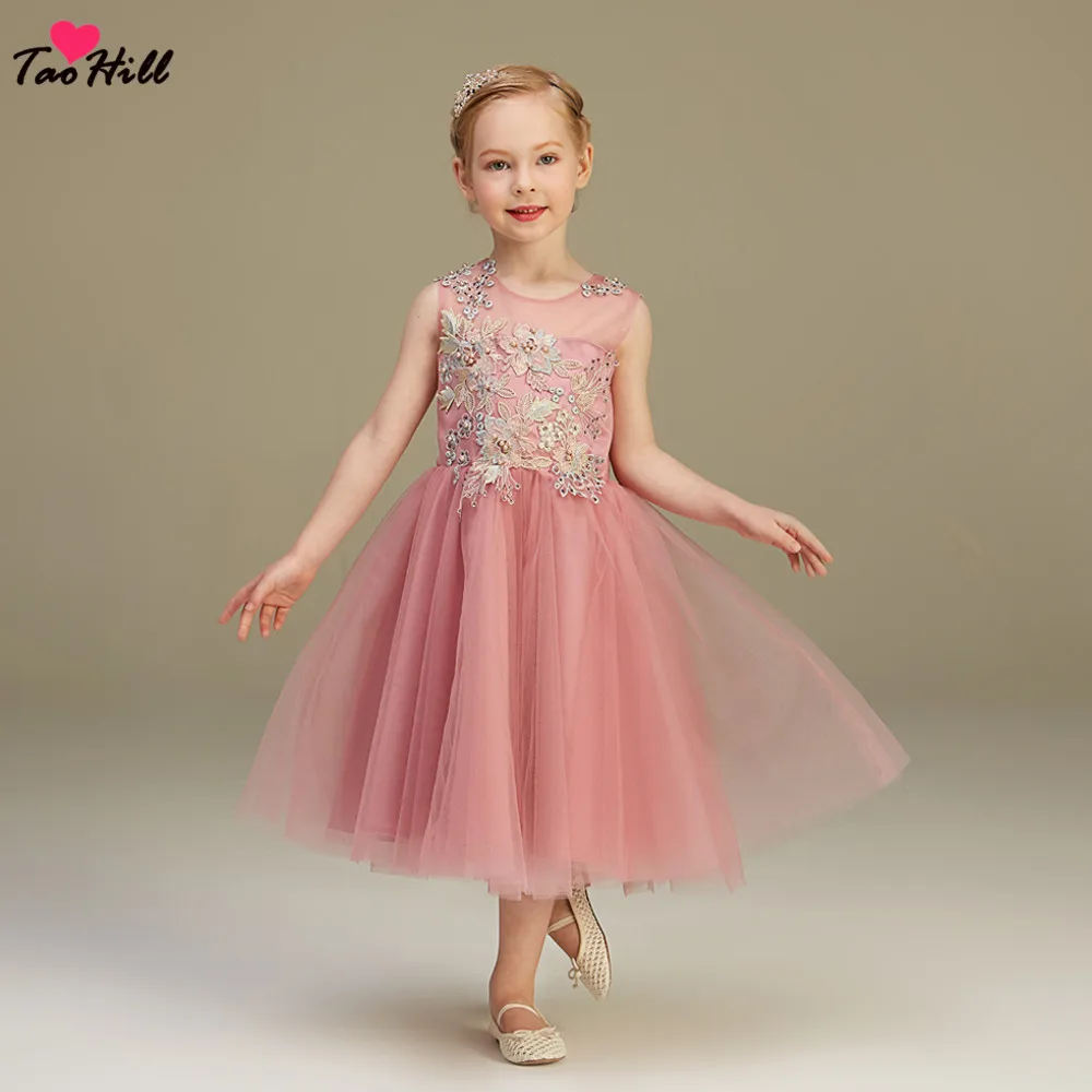 girls dark pink dress