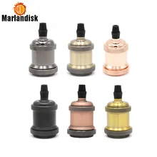 Винтажный светильник Эдисона, цоколь E26/E27, винтовая лампа, цоколь 110-240 в, патрон для лампы из сплава, промышленный Ретро светильник, Цоколь(KP-50