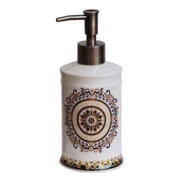 

1piece Ceramic Hand Washing Liquid Bottling Retro Soap Dispenser Emulsion Creative Bathroom Accessories Set Wedding Gifts