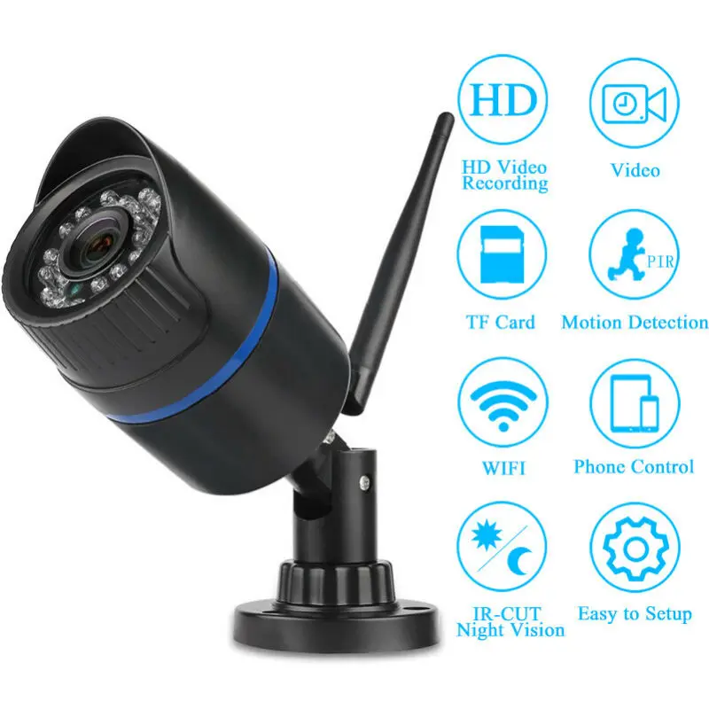 Беспроводная сетевая инфракрасная камера видеонаблюдения 1080P/720P HD Wi Fi