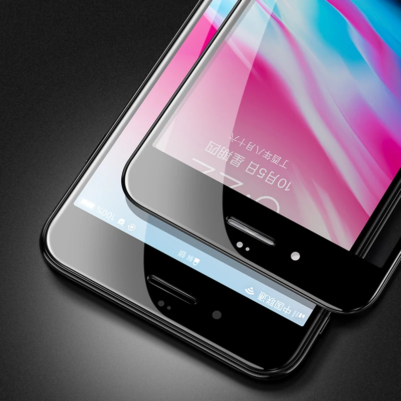 TeoYall 5D Стекло на айфон X 7 8 6 6s PLUS изогнутые закаленное Экран протектор для плюс
