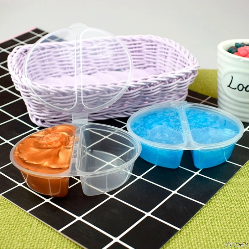 

100ml PP Storage Container Organizer Box For Foam Slime Mud Light Clay-W110