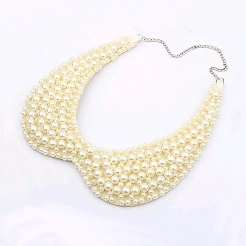 Buy 2016 Vintage Alloy Black White Imitation Pearls