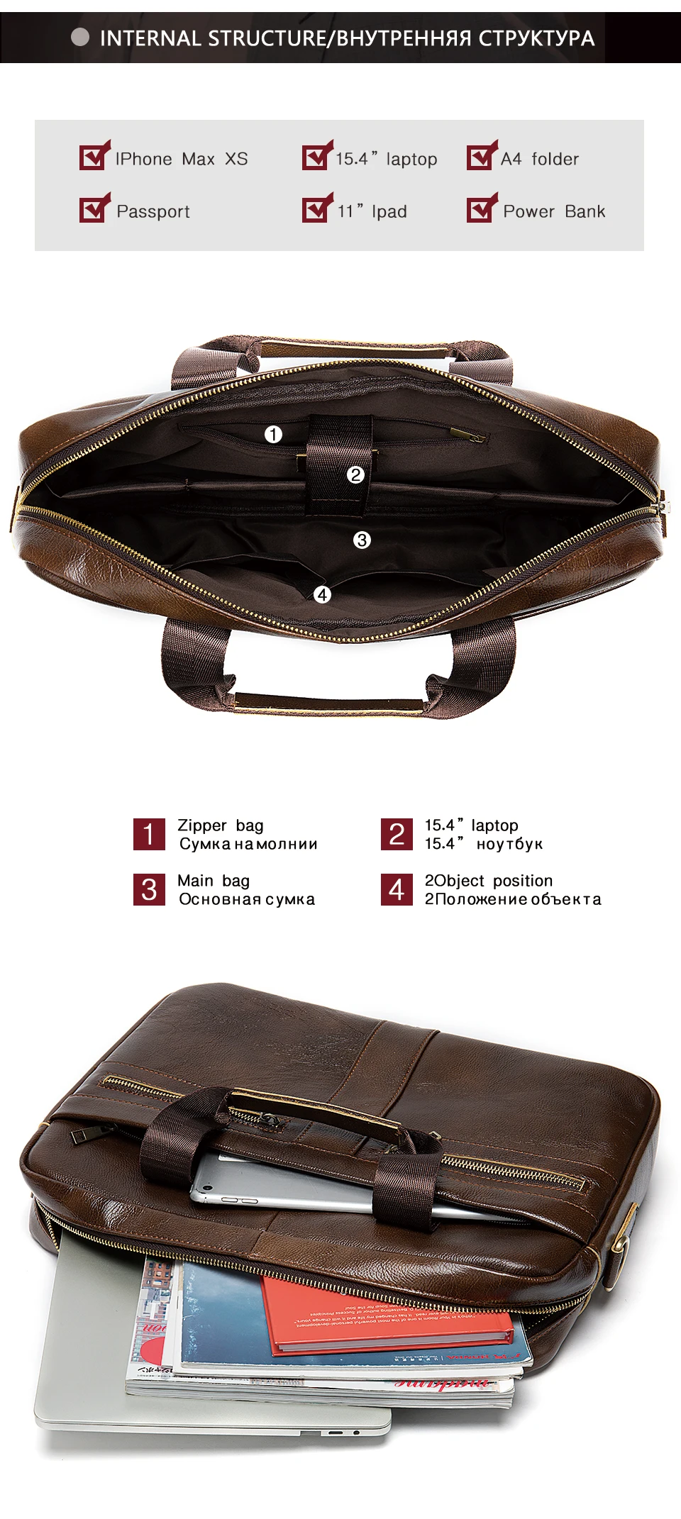 HTB1olcBa7Y2gK0jSZFgq6A5OFXa4 WESTAL Bag men's Genuine Leather briefcase Male man laptop bag natural Leather for men Messenger bags men's briefcases 2019