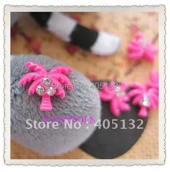 

RC-126-2 200pcs/bag Rose Resin Rhinestone Coconut Tree Nail Art Decoration Cellphone Decoration