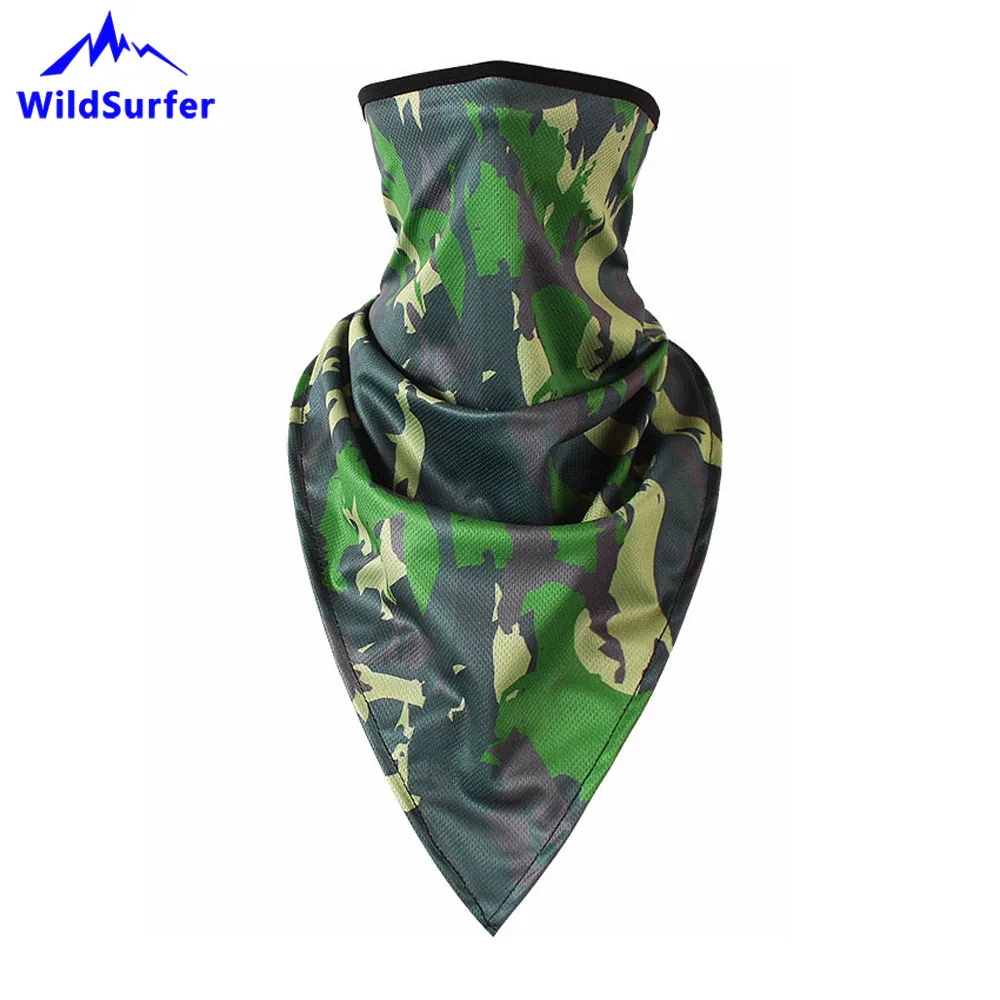 Треугольная маска WildSurfer мотоциклетная на половину лица камуфляжная Балаклава