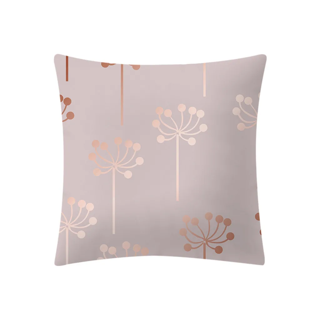 Розовое золото, розовый чехол для подушки квадратный наволочка домашние декорации Спальня для дома или офиса, декоративные - Цвет: B