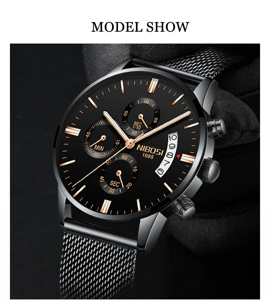 2019 New Original NIBOSI Sports Watches For Men Watch Top Brand Luxury Waterproof With Date Fashion Dress Wrist-watch Relojes (3)