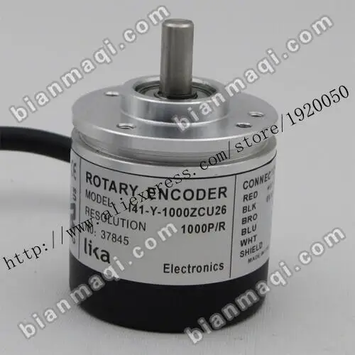 

stock LIKA I41-Y-1000ZCU26 rotary encoder 1000 pulses solid shaft 6mm