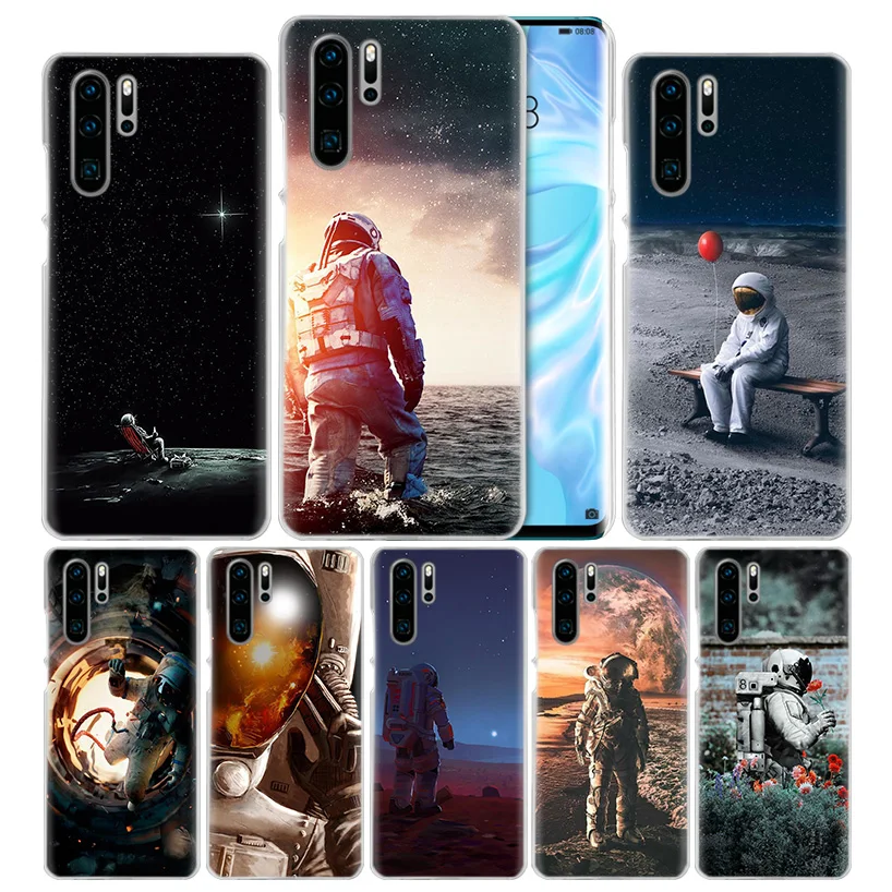 

Space Travel Moon Case for Huawei P20 P30 P Smart 2019 Nova 4 3i P10 P9 P8 Mate 10 20 lite Pro Mini 2017 Hard PC Phone Cover NEW