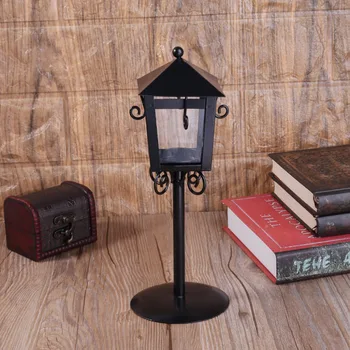

European Style Hollowed-out Iron Candlestick Vintage Creative Crafts Decoration