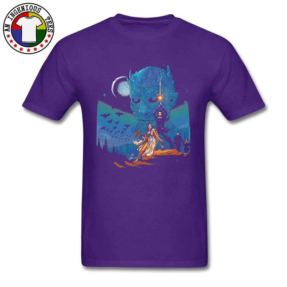 Throne Wars 6044 Dominant Short Sleeve Crazy T-Shirt 100% Cotton Round Neck Men Tees Unique Tee Shirt Fall Free Shipping Throne Wars 6044 purple