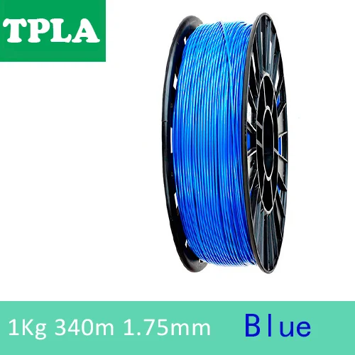 PLA/TPLA YOUSU Филамент пластик для 3d принтера/1 кг 340 м много цветов/ из России - Цвет: Blue  TPLA