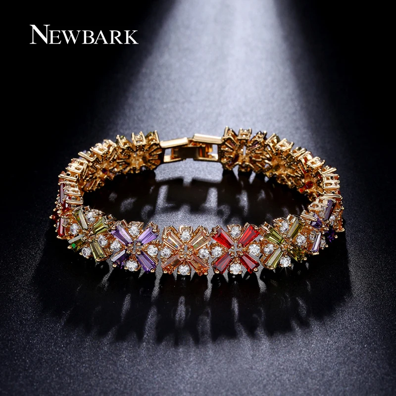 font b NEWBARK b font Luxury font b Bracelets b font Bangles 4 Leaf Clover