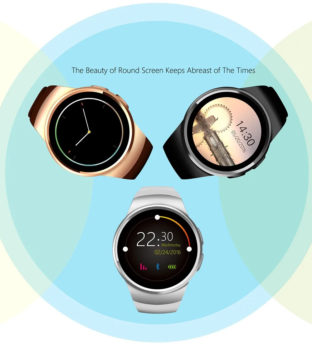 1montre intelligente Bluetooth Smart Watch Android IOS
