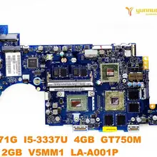 Для ACER R7-571G Материнская плата ноутбука R7-571G I5-3337U 4 Гб GT750M 2 Гб V5MM1 LA-A001P испытанное хорошее