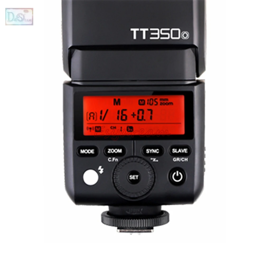 Godox TT350O 2,4G HSS ttl 1/8000s GN36 мини-Вспышка Speedlite для Olympus Panasonic OM-D E-M10 E-M5 Mark II E-M1 PEN-F GX85 G7 G85