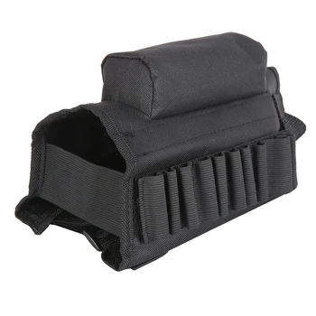 

10 x 8 x 1 inch Tactical Buttstock Cheek Rest with Ammo Bullet Carrier Rifle Stock Ammo Portable Pouch Shell Cartridge Holder