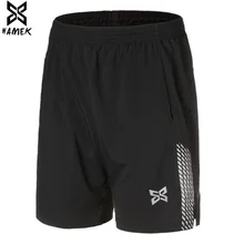 HAMEK, мужские шорты для бега, для активных тренировок, упражнений, бодибилдинга, спортзала, бадминтона, футбола, баскетбола, мужские теннисные шорты