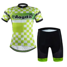 Clover 2017 New Bike Set Short Sleeve Men’s Cycling Jersey And Mountain Bike Shorts Set Racing Bike Clothing Reflective Aogda