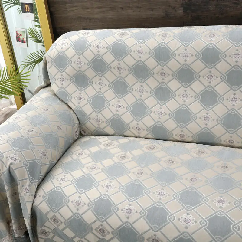 Классический Европейский стиль Королевский синель материал Ретро Вышивка диван полотенце и диван одеяло великолепны и элегантны
