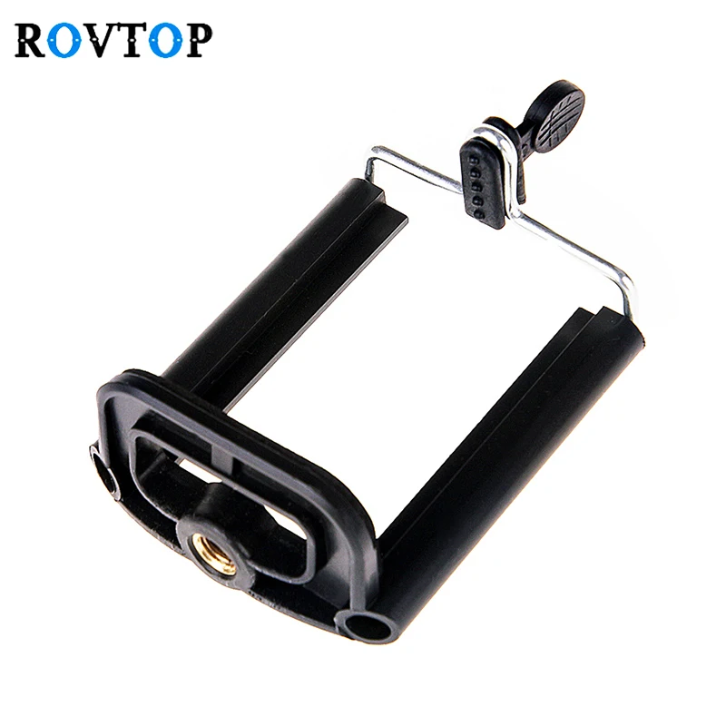 

Rovtop Universal Cell Phone Clip Holder Camera Tripod Mount Adapter Smartphone Attachment for iPhone Samsung Xiaomi Huawei Z2