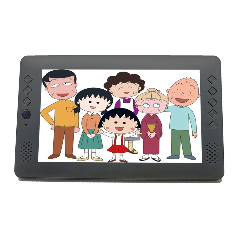 

factory price! 9 inch rechargeable battery dvbt/dvb t2 H.265 USB HD out connector multi-language OEM mini digital portable tv!